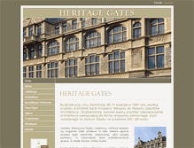 Tablet Screenshot of heritagegates.pl